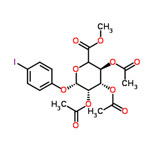 4-Iodophenyl 2,3,4-tri-o-acetyl-beta-d-glucuronide methyl ester Structure,490028-18-7Structure