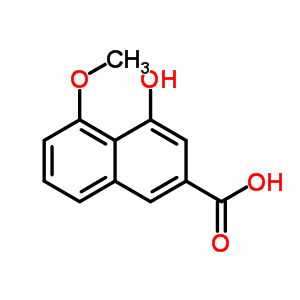 4-Hydroxy-5-methoxy-2-naphthalenecarboxylic acid Structure,491-76-9Structure