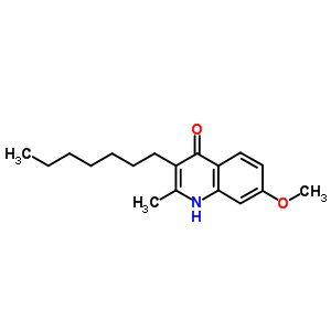 3-Heptyl-7-methoxy-2-methyl-1h-quinolin-4-one Structure,4939-34-8Structure