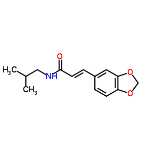 Cinnamamide, n-isobutyl-3,4-(methylenedioxy)- Structure,495-86-3Structure