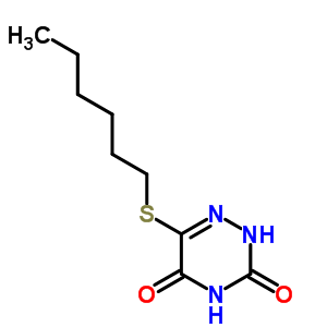 6-(Hexylthio)-as-triazine-3,5(2h,4h)-dione Structure,4956-08-5Structure