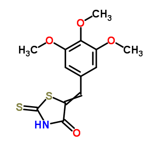 2-Sulfanylidene-5-[(3,4,5-trimethoxyphenyl)methylidene]thiazolidin-4-one Structure,49581-16-0Structure