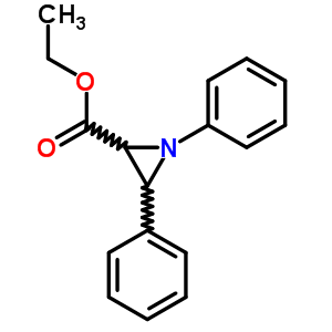 2-Aziridinecarboxylicacid, 1,3-diphenyl-, ethyl ester Structure,49790-76-3Structure