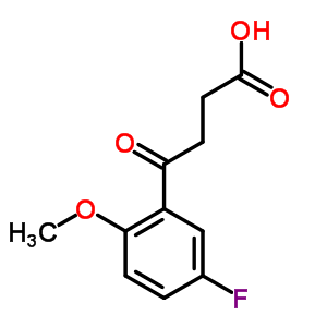 4-(5-Fluoro-2-methoxy-phenyl)-4-oxo-butyric acid Structure,49800-56-8Structure