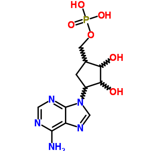 [4-(6-Aminopurin-9-yl)-2,3-dihydroxy-cyclopentyl]methoxyphosphonic acid Structure,49815-30-7Structure