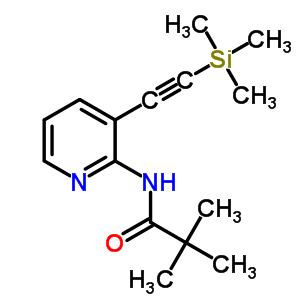 2,2-Dimethyl-N-(3-trimethylsilanylethynyl-pyridin-2-yl)-propionamide Structure,499193-46-3Structure