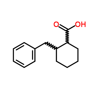 Cyclohexanecarboxylicacid, 2-(phenylmethyl)-, trans-(9ci) Structure,4992-42-1Structure