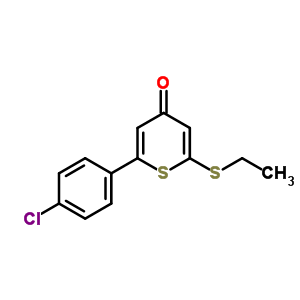 2-(4-Chloro-phenyl)-6-ethylsulfanylthiopyran-4-one Structure,500169-90-4Structure