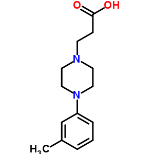 3-[4-(3-Methylphenyl)piperazin-1-yl ]propanoic acid Structure,500294-64-4Structure