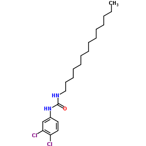 Urea,n-(3,4-dichlorophenyl)-n-tetradecyl- Structure,5006-87-1Structure