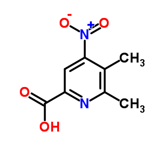 2-Pyridinecarboxylicacid,5,6-dimethyl-4-nitro-(9ci) Structure,501357-46-6Structure