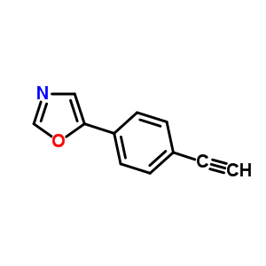 5-(4-Ethynylphenyl)-1,3-oxazole Structure,501944-63-4Structure