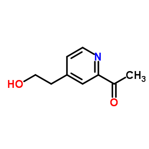 Ethanone,1-[4-(2-hydroxyethyl)-2-pyridinyl ]-(9ci) Structure,502509-14-0Structure