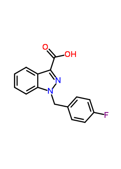 1-[(4-Fluorophenyl)methyl]-1h-indazole-3-carboxylic acid Structure,50264-63-6Structure