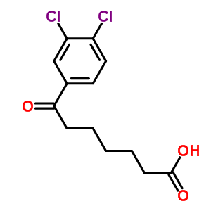 7-(3,4-Dichlorophenyl)-7-oxoheptanoic acid Structure,502651-26-5Structure