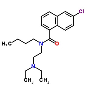 N-butyl-n-[2-(diethylamino)ethyl ]-6-chloro-1-naphthalenecarboxamide Structure,50341-68-9Structure