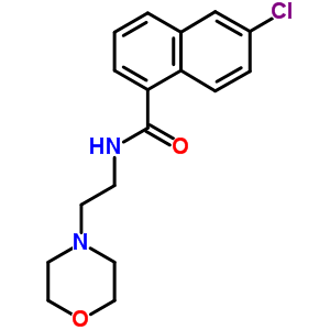 6-Chloro-n-(2-morpholinoethyl)-1-naphthalenecarboxamide Structure,50341-95-2Structure