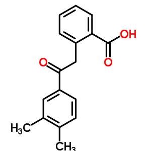 2-(3,4-Dimethyl-β-oxophenethyl)benzoic acid Structure,50439-02-6Structure