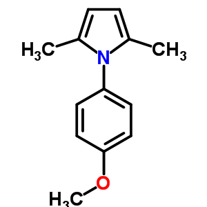 1-(4-Methoxyphenyl)-2,5-dimethylpyrrole Structure,5044-27-9Structure