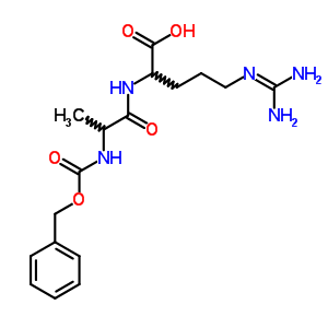 5-(Diaminomethylideneamino)-2-(2-phenylmethoxycarbonylaminopropanoylamino)pentanoic acid Structure,50465-91-3Structure