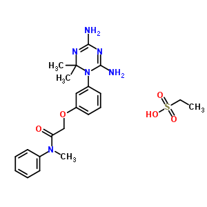 2-[3-(4,6-Diamino-2,2-dimethyl-1,3,5-triazin-1-yl)phenoxy]-n-methyl-n-phenyl-acetamide Structure,50508-01-5Structure