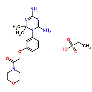 2-[3-(4,6-Diamino-2,2-dimethyl-1,3,5-triazin-1-yl)phenoxy]-1-morpholin-4-yl-ethanone Structure,50508-03-7Structure