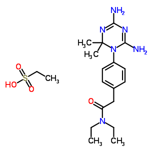 2-[4-(4,6-Diamino-2,2-dimethyl-1,3,5-triazin-1-yl)phenyl]-n,n-diethyl-acetamide Structure,50508-06-0Structure