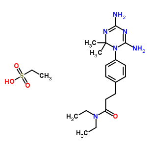 3-[4-(4,6-Diamino-2,2-dimethyl-1,3,5-triazin-1-yl)phenyl]-n,n-diethyl-propanamide Structure,50508-10-6Structure