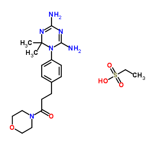 3-[4-(4,6-Diamino-2,2-dimethyl-1,3,5-triazin-1-yl)phenyl]-1-morpholin-4-yl-propan-1-one Structure,50508-12-8Structure