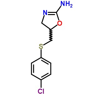 2-Amino-5-[(p-chlorophenyl)thiomethyl ]-2-oxazoline Structure,50510-11-7Structure