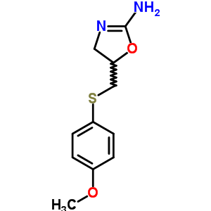 2-Amino-5-[(p-methoxyphenyl)thiomethyl ]-2-oxazoline Structure,50510-13-9Structure