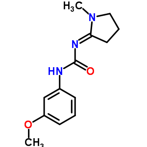 1-(M-methoxyphenyl)-3-(1-methylpyrrolidin-2-ylidene)urea Structure,50528-99-9Structure