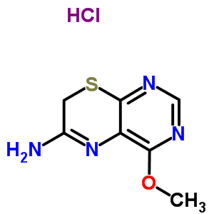 4-Methoxy-7h-pyrimido(4,5-b)(1,4)thiazin-6-amine Structure,50602-44-3Structure