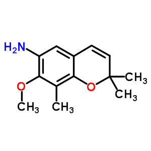 2H-1-benzopyran-6-amine,7-methoxy-2,2,8-trimethyl- Structure,50637-43-9Structure