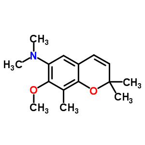 7-Methoxy-n,n,2,2,8-pentamethyl-chromen-6-amine Structure,50637-46-2Structure