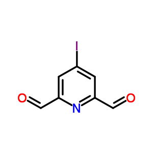 4-Iodo-2,6-pyridinedicarboxaldehyde Structure,506423-88-7Structure