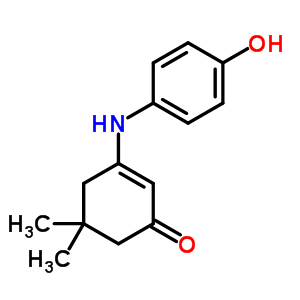 3-[(4-Hydroxyphenyl)amino]-5,5-dimethyl-cyclohex-2-en-1-one Structure,50685-30-8Structure