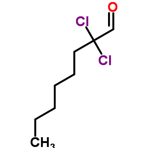 2,2-Dichlorooctanal Structure,50735-74-5Structure