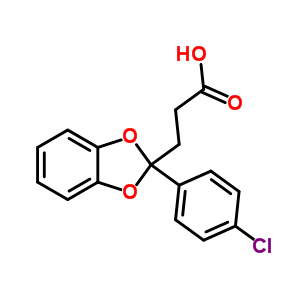 3-[2-(4-Chlorophenyl)benzo[1,3]dioxol-2-yl ]propanoic acid Structure,50836-00-5Structure