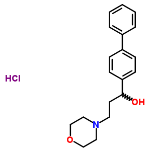 Alpha-(4-biphenylyl)-4-morpholinepropanol hydrochloride Structure,50910-20-8Structure