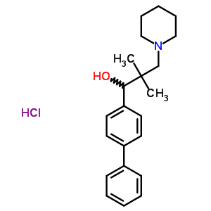 Alpha-(4-biphenylyl)-beta,beta-dimethyl-1-piperidinepropanol hydrochloride Structure,50910-28-6Structure