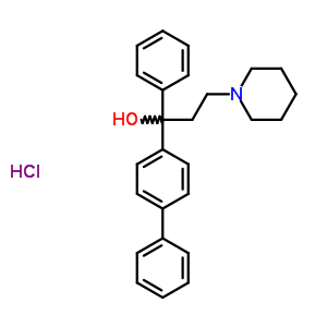 Alpha-(4-biphenylyl)-alpha-phenyl-1-piperidinepropanol hydrochloride Structure,50910-35-5Structure