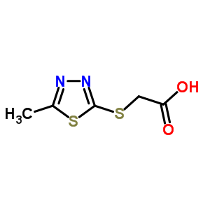 (5-Methyl-[1,3,4]thiadiazol-2-ylsulfanyl)-acetic acid Structure,50918-26-8Structure