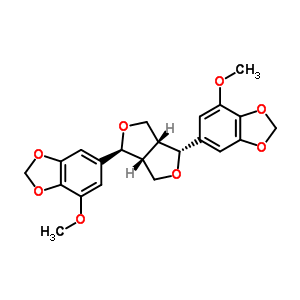 6-[(2S,6r)-6-(7-methoxy(2h-benzo[3,4-d]1,3-dioxolen-5-yl))-3,7-dioxabicyclo[3.3.0]oct-2-yl]-4-methoxy-2h-benzo[d]1,3-dioxolene Structure,51020-09-8Structure