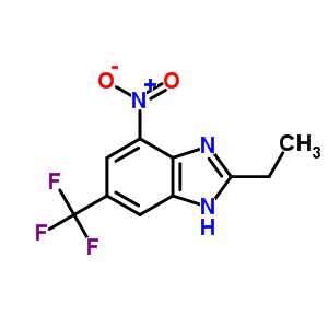 1H-Benzimidazole,2-ethyl -4-nitro-6-(trifluoromethyl )- Structure,51026-15-4Structure