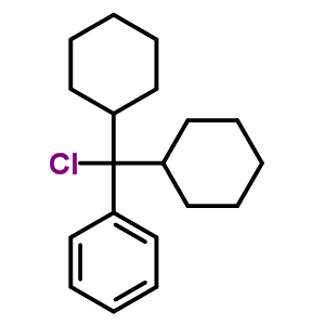 Benzene,(chlorodicyclohexylmethyl)- Structure,51046-32-3Structure