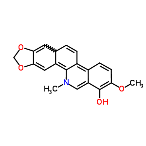 2-Hydroxy-1-methoxy-12-methyl[1,3]benzodioxolo[5,6-c]phenanthridine-12-ium Structure,51059-64-4Structure