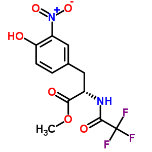 (S)-methyl 3-(4-hydroxy-3-nitrophenyl)-2-(2,2,2-trifluoroacetylamino)propionate Structure,5106-00-3Structure