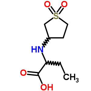 2-(1,1-Dioxo-tetrahydro-1lambda*6*-thiophen-3-yl-amino)-butyric acid Structure,51070-57-6Structure