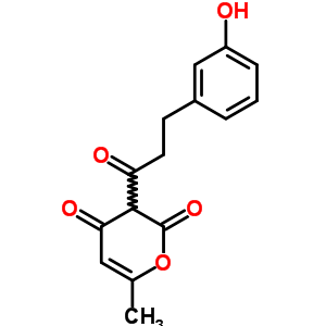 3-[3-(3-Hydroxyphenyl)propanoyl]-6-methylpyran-2,4-dione Structure,51089-21-5Structure